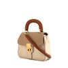 Burberry DK88 small model shoulder bag in beige two tones canvas and brown leather - 00pp thumbnail