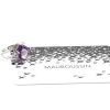 Mauboussin Fou de Toi ring in white gold and diamonds and in Rose de France amethyst - Detail D2 thumbnail
