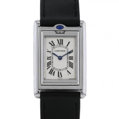 Reloj Cartier Tank Basculante de acero Ref :  2405 Circa  1990