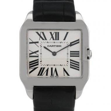 Reloj Cartier Santos-Dumont de oro blanco Ref :  2651 Circa  2000