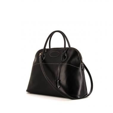 Sac à main Hermes Bolide grand modèle en cuir Swift noir