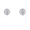 Paire de boucles d'oreilles Boucheron Ma Jolie en or blanc et diamants - 360 thumbnail