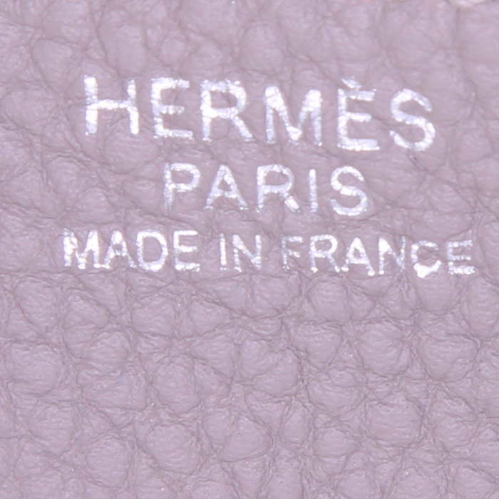 Bolso de mano Hermes Birkin 30 cm en cuero togo gris - Detail D3