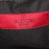 Borsa/pochette Valentino Garavani in pelle nera con decoro floreale - Detail D4 thumbnail