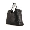 Saint Laurent shopping bag in black leather - 00pp thumbnail