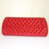 Chanel Mademoiselle handbag in red patent quilted leather - Detail D4 thumbnail