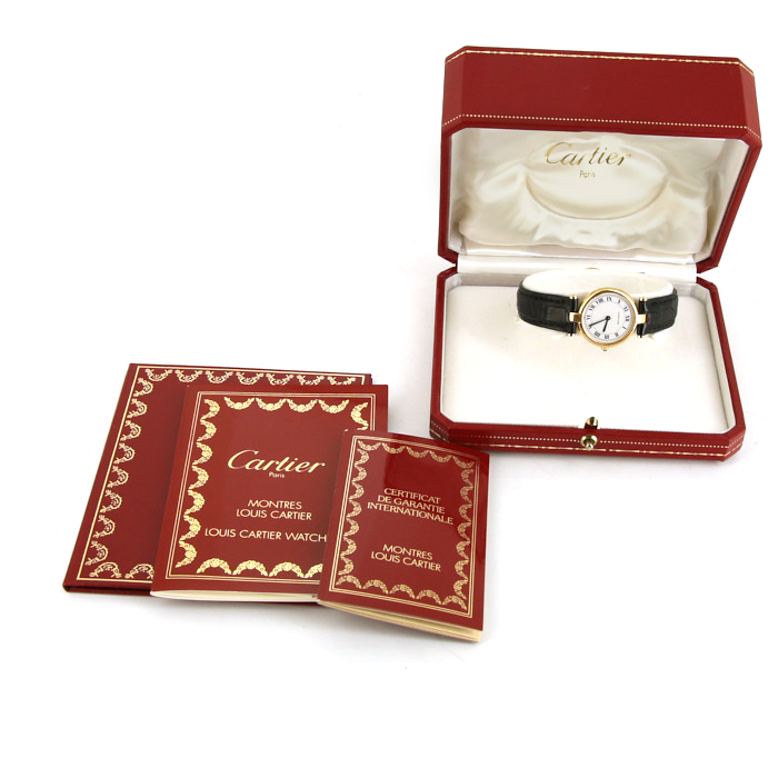 Reloj Cartier Must De Cartier de plata dorada Circa  1995 - Detail D2