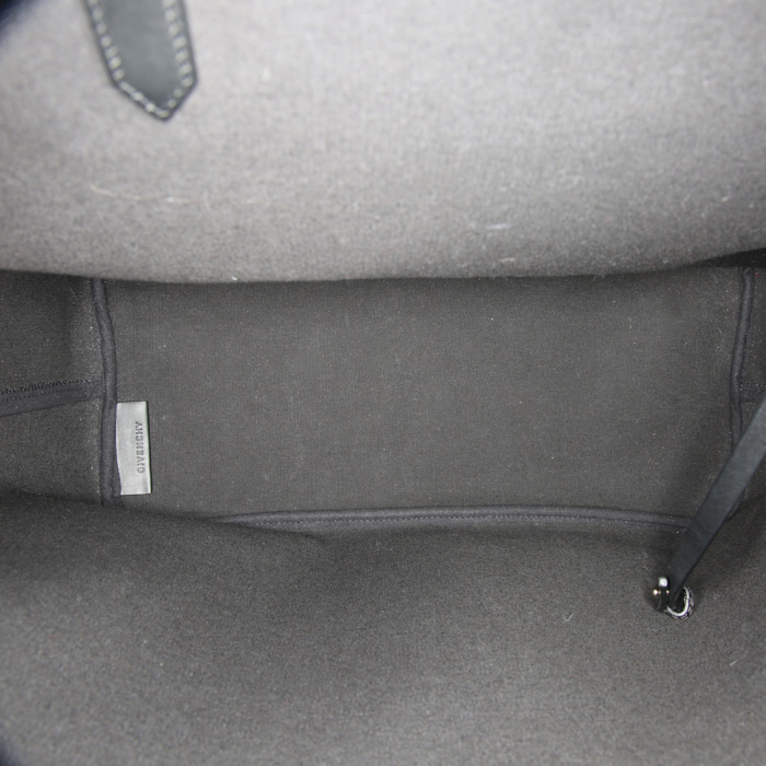 Sac cabas Givenchy Antigona Tote en cuir noir - Detail D2
