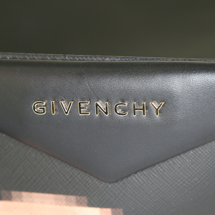 Sac cabas Givenchy Antigona Tote en cuir noir - Detail D3