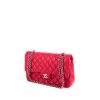 Chanel Timeless Classic bag worn on the shoulder or carried in the hand in pink quilted leather - 00pp thumbnail