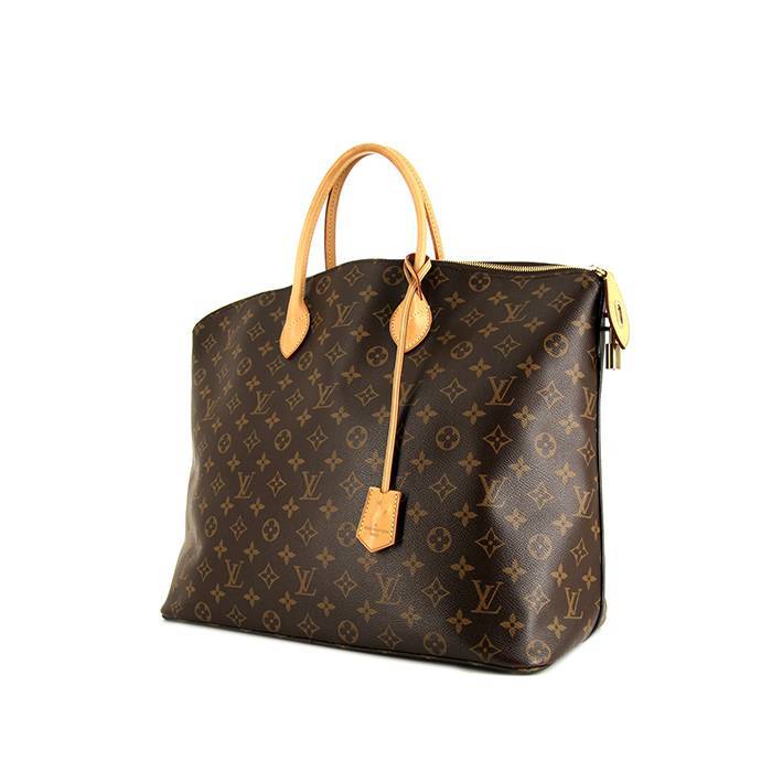 Louis Vuitton Neverfull MM Monogram Canvas Patches Brown Leather