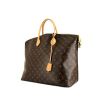 Bolso de mano Louis Vuitton Lockit  en lona Monogram revestida marrón y cuero natural - 00pp thumbnail