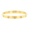 Cartier Love 10 diamants bracelet in yellow gold and diamonds, size 17 - 00pp thumbnail