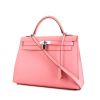 Hermes Kelly 32 cm handbag in Rose Confetti epsom leather - 00pp thumbnail