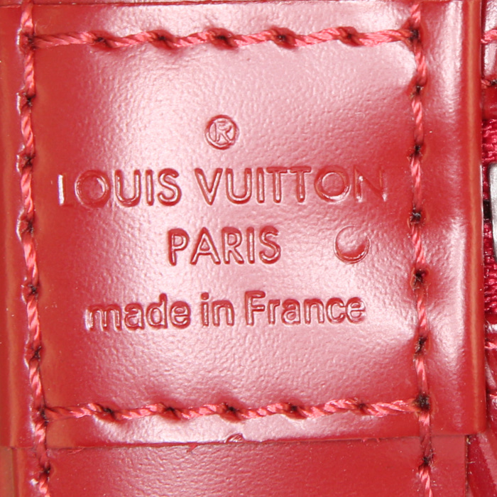 Borsa Louis Vuitton Alma modello piccolo in pelle Epi rossa - Detail D3