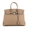 Hermes Birkin 35 cm handbag in tourterelle grey togo leather - 360 thumbnail