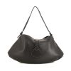 Fendi Selleria bag worn on the shoulder or carried in the hand in black grained leather - 360 thumbnail