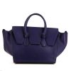 Bolso de mano Celine Tie Bag modelo mediano en cuero azul - 360 thumbnail