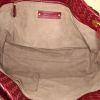 Bottega Veneta shopping bag in burgundy intrecciato leather - Detail D2 thumbnail