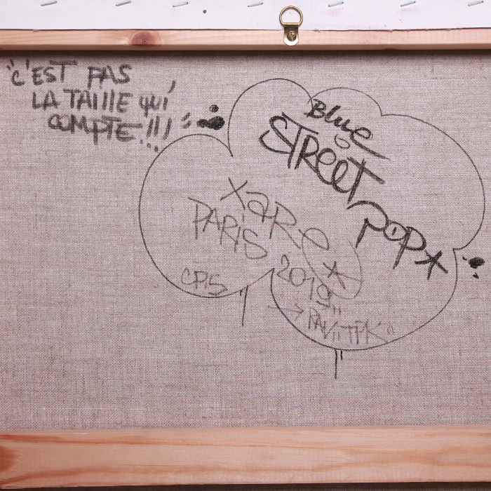 Street art painting "Blue Street Pop", Xare Graff, 2008 - Detail D1