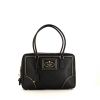 Prada Bauletto handbag in black leather saffiano - 360 thumbnail