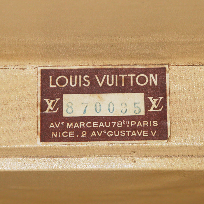 Maleta Louis Vuitton Bisten 80 cm en lona Monogram y cuero natural - Detail D3