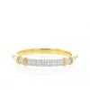Fred 1970's bracelet in yellow gold,  platinium and diamonds - 360 thumbnail