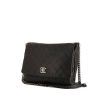 Chanel Grand Shopping shoulder bag in black quilted leather - 00pp thumbnail