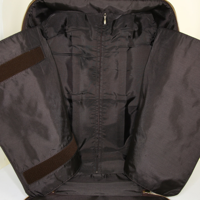 Valise Louis Vuitton Pegase 45 cm en toile monogram marron et cuir naturel - Detail D2