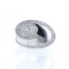 Vintage 1980's ring in white gold and diamonds - 360 thumbnail