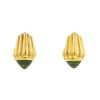 Bulgari 1980's earrings in yellow gold and peridots - 00pp thumbnail