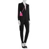 Borsa a tracolla Hermès Kelly 20 cm in pelle Epsom rosa - Detail D2 thumbnail