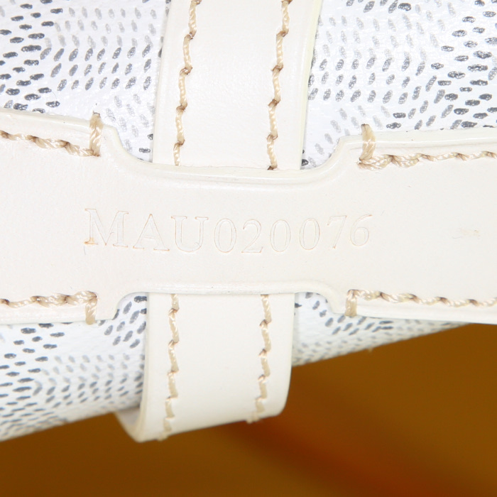 Goyard bag in white Goyard canvas and white leather - Detail D6