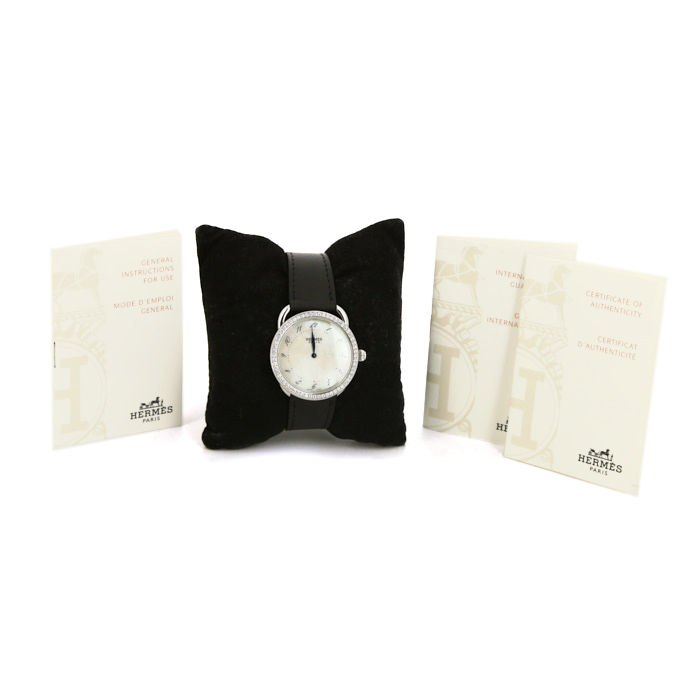 Montre Hermes Arceau en acier Ref :  AR5.730 Vers  2009