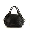 Burberry Orchad handbag in black leather - 360 thumbnail