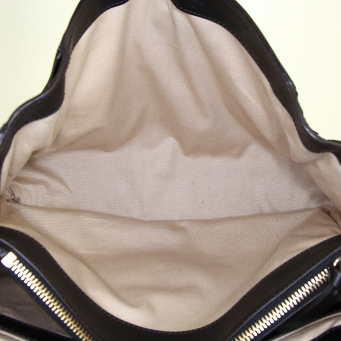 Bolso de mano Chloé Faye Day en cuero negro - Detail D3