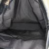 Sac cabas Gucci Mors en toile monogram noire et cuir noir - Detail D2 thumbnail