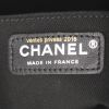 Chanel Petit Shopping shoulder bag in quilted canvas and black leather - Detail D4 thumbnail