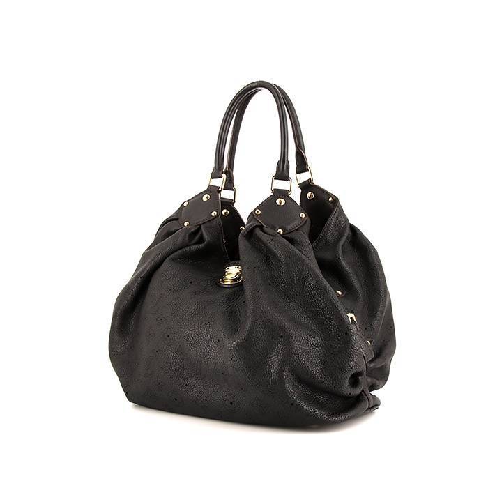 Louis Vuitton L handbag in brown mahina leather - 00pp