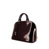 Louis Vuitton Alma small model handbag in burgundy monogram patent leather - 00pp thumbnail