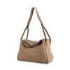 Hermès Lindy 34 cm shoulder bag in etoupe and taupe bicolor togo leather - 00pp thumbnail
