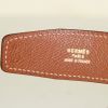 Cintura Hermès Ceinture H in pelle box nera - Detail D1 thumbnail