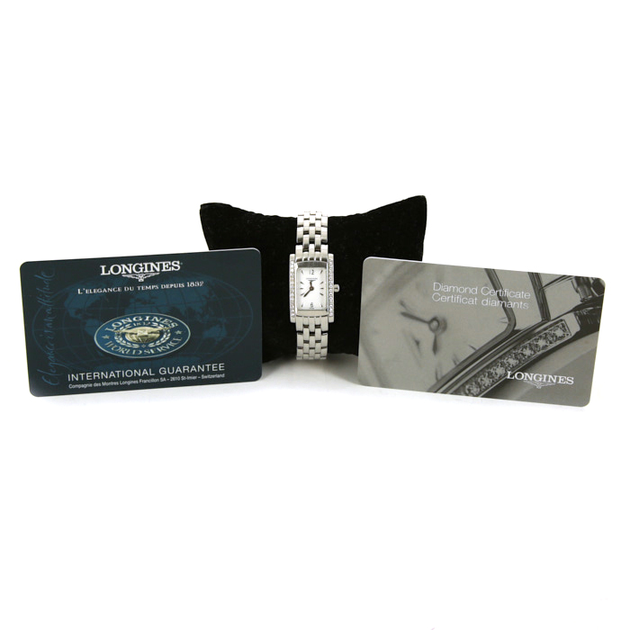 Longines Elegance-Dolcevita watch in stainless steel Circa 2000 - Detail D2