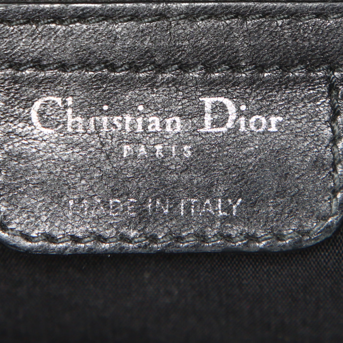 Dior Dior Granville handbag in black leather cannage - Detail D4
