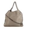 Stella McCartney Falabella Fold Over small model handbag in grey canvas - 360 thumbnail
