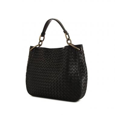 Borsa Bottega Veneta in pelle intrecciata nera