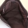 Shopping bag Gucci in tela monogram e pelle marrone - Detail D2 thumbnail