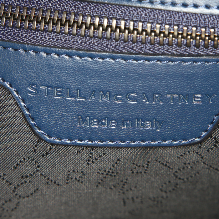 Sac à dos Stella McCartney en satin bleu - Detail D3