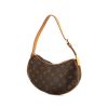 Louis Vuitton Croissant handbag in brown monogram canvas and natural leather - 00pp thumbnail