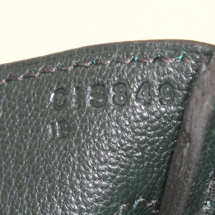 Hermes Birkin 30 cm handbag in green togo leather - Detail D4